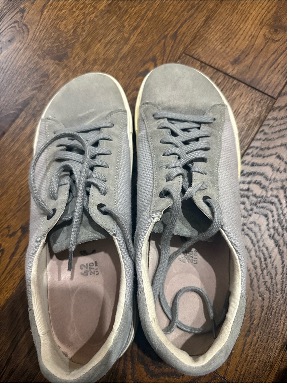 Birkenstock Grey Canvas Sneakers. Women’s Size 42 (10.5-11) - Picture 6 of 6